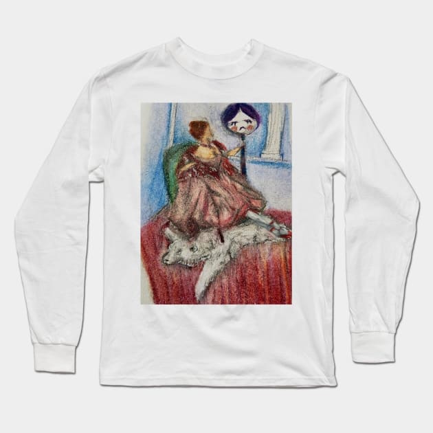 The Bear and the Ballerina Long Sleeve T-Shirt by Animal Surrealism